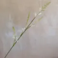 Primer plano detallado de una rama de flor artificial con delicados capullos blancos. - H90CM / Blanco