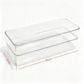 Boîte de rangement pour clavier en acrylique transparent housse anti-poussière pour bureau - Boîte de Rangement de Clavier Moyenne Double Couche (Moins de 108 Touches) / Stockage Inversé Sans Couvercle