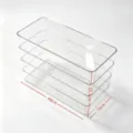 Boîte de rangement de clavier en acrylique transparent multicouche présentoir de bureau - Boîte de Rangement de Clavier Moyenne Quatre Couches (Moins de 108 Touches) / Stockage Inversé Sans Couvercle