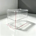 Boîte de rangement pour clavier à deux couches en acrylique transparent présentoir de bureau. - Boîte de Rangement Souris Double Couche / Stockage Inversé Sans Couvercle