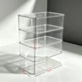 Boite de rangement clavier acrylique transparent quatre etages vitrine de presentation - Boîte de Rangement Souris Quatre Couches / Stockage Inversé Sans Couvercle