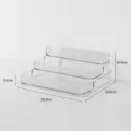 Organizzatore trucco in acrilico trasparente a 3 livelli scaffale espositore per profumi. - Scaffale Espositore Trasparente a 3 Livelli / 1 Pezzo/Confezione