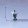 Miniature resin stone lantern bonsai micro landscape garden DIY desktop ornament decor - Type 3 Square Stone Lantern