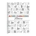 ADHD cleaning planner notebook with daily checklist and cleaning icons for organization. - Annual Cleaning Planner