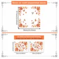 Autumn maple leaf butterfly wall window sticker decorative glass static sticker 2pcs - Autumn Flower Butterfly (2 Pieces) / D19080-30x38cm (2 Sheets)
