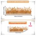 Wheat fence wall sticker border peel and stick self-adhesive decor for living room bedroom - Wheat Fence Style (M30004) / 1 Piece Pack