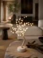 LED dekorative Baumlampe USB Nachtlicht für romantisches Schlafzimmer Ambiente und Geschenk. - Weiße Pflaumenblütenbaum Lampe