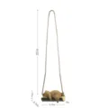 Mignon pendentif de voiture ours balançoire, décoration intérieure de rétroviseur de véhicule. - Style A Ours Café Terre / Corde Longue