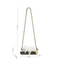 Adorable ours polaire endormi pendentif de voiture balançoire décoration intérieure 1pc - Style B Balançoire Ours Polaire à Corde Courte / 11.0cm x 4.6cm x 2.8cm