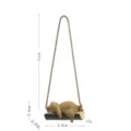 Charmant pendentif de voiture ours balançoire, décoration de rétroviseur et beau cadeau intérieur. - Style A Balançoire Petit Ours Khaki à Corde Courte