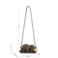 Joli pendentif de voiture ours balançoire décoration de rétroviseur guérison cadeau créatif - Style E Balançoire Petit Ours Brun Foncé à Corde Courte