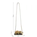 Mignon Ours En Résine Suspension Voiture Balançoire Pendentif Pour Rétroviseur Modèle - Style E Balançoire Petit Ours Khaki à Corde Longue