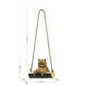 Mignon petit ours balançoire pendentif de voiture, décoration rétroviseur mignonne cadeau. - Style C Balançoire Petit Ours Khaki à Corde Courte