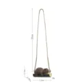 Joli pendentif balançoire ours pour voiture, rétroviseur en résine, décoration créative. - Style E Balançoire Petit Ours Brun Foncé à Corde Longue
