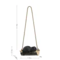 Ours noir balançoire suspension de voiture pendentif rétrovision mignon avec tailles précises. - Style E Balançoire Petit Ours Noir à Corde Courte