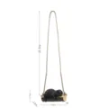 Mignon petit ours noir pendentif de voiture balançoire rétroviseur décoration cadeau - Style E Balançoire Petit Ours Noir à Corde Longue
