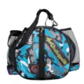 Sac de sport camouflage bleu avec poches latérales en filet et fermeture éclair sécurisée. - 10L / Bleu Camouflage à Simple Épaule