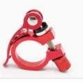 Red bicycle seatpost clamp quick release bike saddle post locking ring bolt hardware accessory - 28.6mm / Red