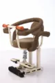 Children front bicycle seat with safety spring cushion and adjustable footrest for kids. - Front Seat / Printed