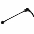 Bicycle rear quick release skewer detail showing the lever, shaft and spring part. - Rear Quick Release Skewer