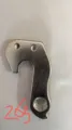 Fahrrad Schaltauge Detail, silbernes Metall Ersatzteil für Mountainbike Heckschaltwerk. - 26