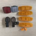 Kit riflettore per bici mountain bike luci di avviso di sicurezza anteriore posteriore. - Giallo