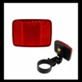 Riflettore posteriore per bicicletta luce di avvertimento di sicurezza con staffa solida - Rosso