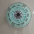 Rueda luminosa de repuesto para patinetes, monopatines y carritos con rodamiento. - Talla única / Verde claro
