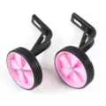 Kinderfahrrad Stuetzraeder Ersatzteile mit stabilen schwarzen Halterungen und rosa - 16 Zoll / Rosa