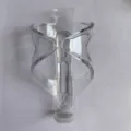 Clear plastic bicycle water bottle cage, lightweight mountain bike cup holder cycling accessory. - One Size / Thickened Widened Transparent
