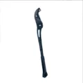 Detail view of the black aluminum alloy bicycle kickstand for mountain bikes, sturdy and durable. - Purple Embroidery (05)