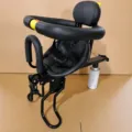Front-mounted child bike seat with safety belt and handlebar for mountain and folding bikes - Hard Seat Hard Backrest