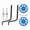 Kids bicycle training wheels set flashing bike balance wheels replacement accessories kit - 12-20 / Blue Wheel + Bracket + Tool