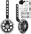 Roues d'entraînement de vélo pour enfants clignotantes accessoires vue de détail - Taille unique / Ensemble Noir
