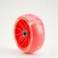 Roue clignotante élargie rouge de rechange, roue de trottinette lumineuse durable avec roulement. - Taille unique / Roues LED Clignotantes Élargies Rouge Paire