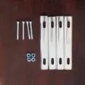 Bicycle rear seat basket fixing screw set metal brackets and nuts for bike cargo rack - One Size / Screw Pack
