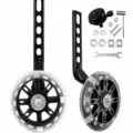 Kids bicycle training wheels flashing balance wheels with brackets and mounting hardware parts - 12-20 / Thickened Full Set
