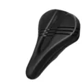 Housse de selle de vélo en silicone 3D noire, vue détaillée étanche et anti-choc. - Taille unique / Noir