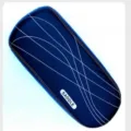 Soft bicycle rear seat cushion with stylish white curved lines and saddle label design. - Black Seat Cushion