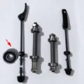 Mountain bike extended rear axle solid axle bearing quick release axle bike parts - Full Set Good Bearings