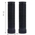 Manopole manubrio bici antiscivolo in gomma mountain bike accessori dettaglio 131mm - Taglia unica / Nero