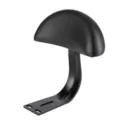 Electric vehicle backrest cushion with metal support bracket for comfortable riding. - One Size / Black