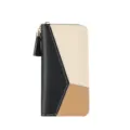 Colorblock Long Wallet PU Leather Zip Around Purse with Tassel for Women Multi-Color Style - 10x2x20cm / Black Patchwork