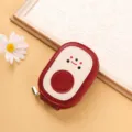 Red Cartoon Card Holder Multi-Slot PU Leather Zipper Coin Purse Cute Design! - 13x9x2cm / Red