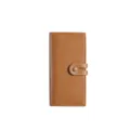 Men's brown long leather wallet, multi-functional card holder and clutch purse for daily use. - Light Coffee