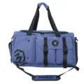 Bolso de viaje azul para gimnasio y deporte con múltiples bolsillos y correa ajustable. - Azul Denim