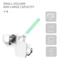 Clear PVC Mini Wrist Pouch Multi-functional Portable Small Handbag with Card Holder - White