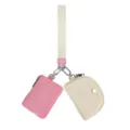 Multi-functional women's wrist bag with mini detachable pouches, portable and stylish. - Apricot