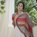 Retro ethnic style printed cotton linen shawl scarf for women, perfect for spring and autumn. - Red Series 23