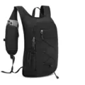 Black outdoor cycling backpack with phone pouch lightweight waterproof sport rucksack - Below 20L / Black